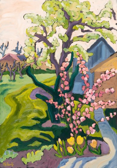 Garten im Dämmerlicht, 2006 von Marta Martonfi Benke